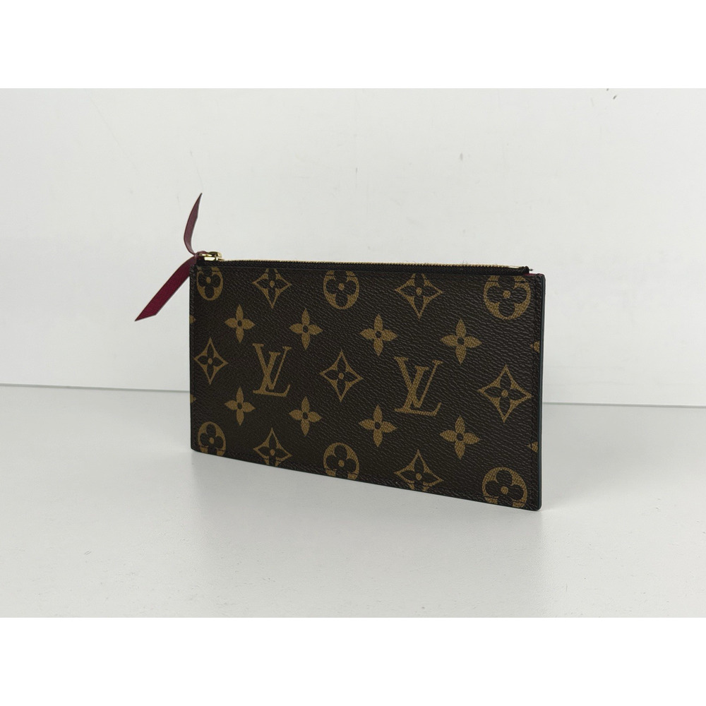 Louis Vuitton Monogram Felicie Zippered Insert Pouch in Brown Canvas